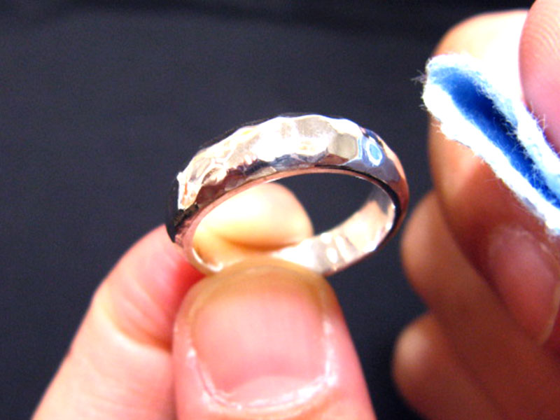純銀の指輪　ハンドメイド