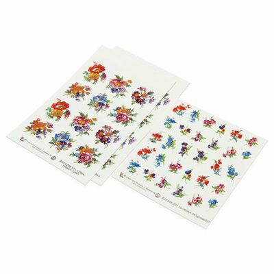 デザイン転写紙セット 花 B(有鉛)