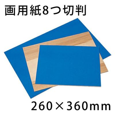 カラーシナ合版 画用紙8つ切判（260×360×4mm厚）