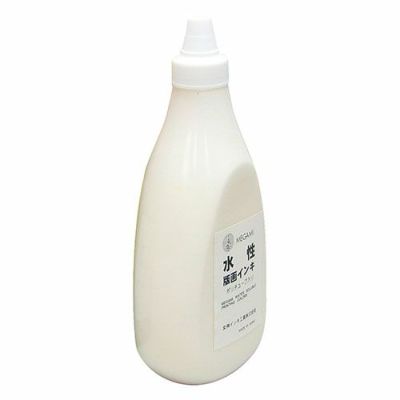 女神水性版画インキ 白 800g（水溶性・チューブ入）