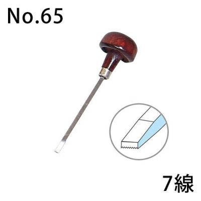 EC-連発ビュラン No.65（7線、刃幅3.2mm）［輸入品］
