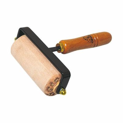 インク詰め用革ローラー 幅100mm(裏革)