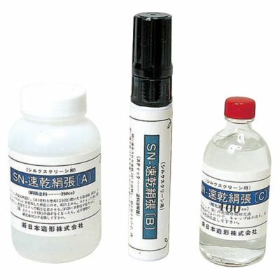 速乾絹はり剤 3点セット(木製わく用)