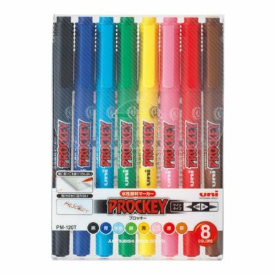 ユニプロッキーPM-120T（水性）新8色セット