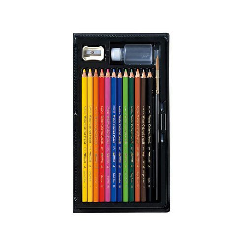 サクラ水彩色鉛筆 12色(ソフトケース入)