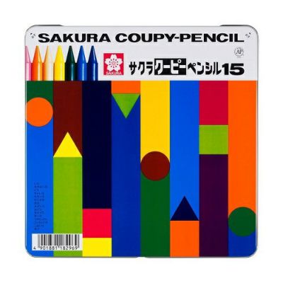 サクラクーピーペンシル 15色 缶入