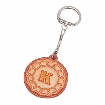 皮革・キーホルダー サークル