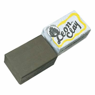 レオン油土 H 中間硬度 1kg(黄)
