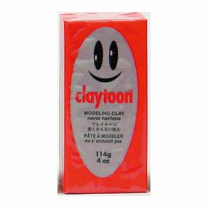 クレイトーン 1/4ポンド レッド(カラー油土)