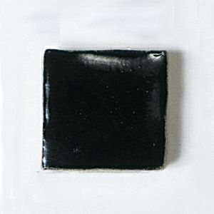楽焼き色釉薬A 黒 粉末1kg(無鉛)