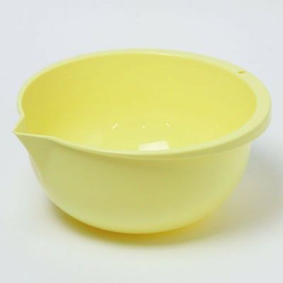 釉薬片口ボール容器 中 イエロー