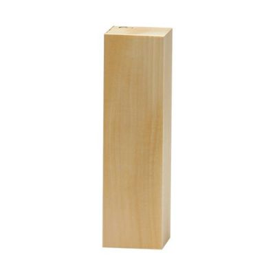 立体木彫素材シナ P(70×70×250mm)【返品交換不可商品】