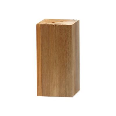 立体木彫素材 桂 C(100×100×200mm)【返品交換不可商品】