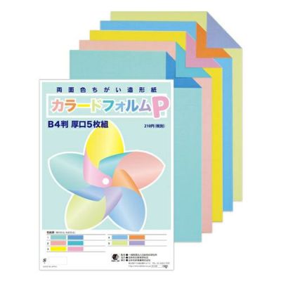 カラードフォルムP B4判 厚口5枚組
