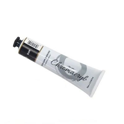 クロマクリル ブラック 75mL(水性アクリル絵具)