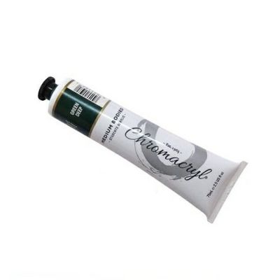 クロマクリル グリーンディープ 75mL(水性アクリル絵具)