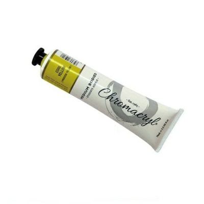 クロマクリル クールイエロー 75mL(水性アクリル絵具)