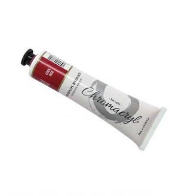 クロマクリル クールレッド 75mL(水性アクリル絵具)