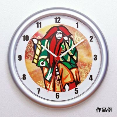 プッシュカラー 切り絵掛け時計Ⅱ(18色)