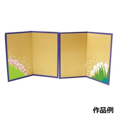 金屏風づくり 中(片面金色塗装)