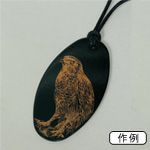 スクラッチアクセサリー だ円(黒65×35mm)