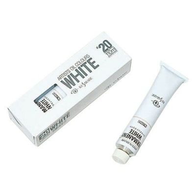 クサカベ油絵の具単色 パーマネントホワイト20号（110mL）